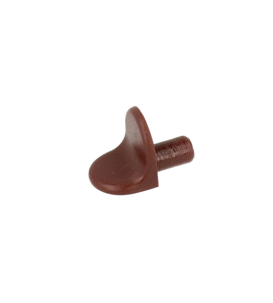 REGGIPIANI A SQUADRA IN PLASTICA MARRONE Ø 6 MM. 16 PZ.