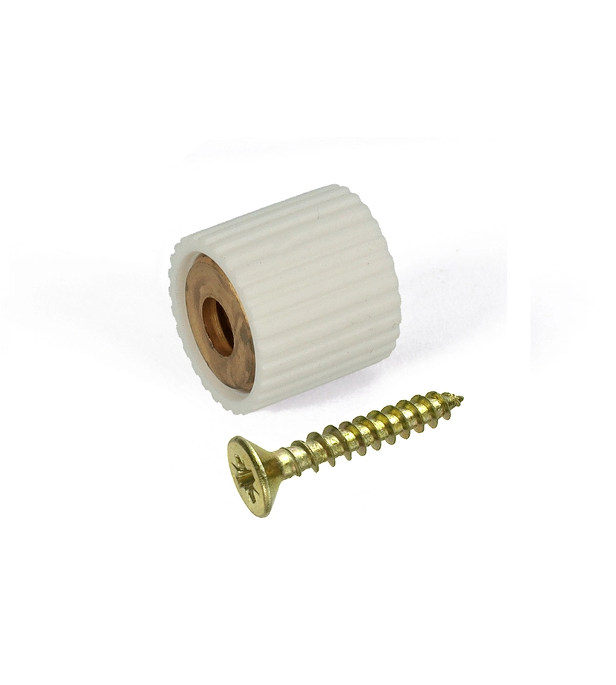 REGGICRISTALLI CON VITE TPS 3 X 16 IN GOMMA BIANCA 8 PZ.