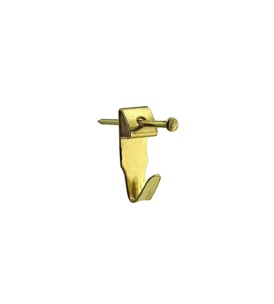 GANCI “A X” PER FISSAGGIO QUADRI N° 0 - 6 X 17 MM. CON CHIODINI 10 PZ.