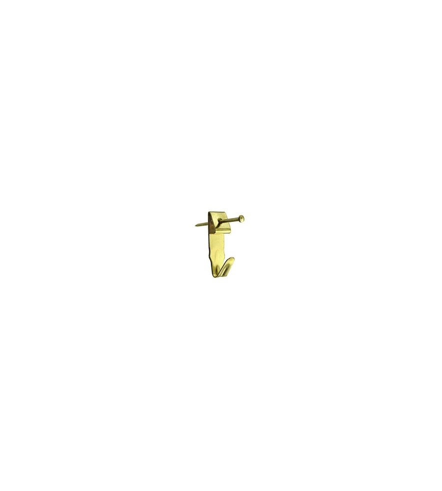 GANCI “A X” PER FISSAGGIO QUADRI N° 1 - 6 X 23 MM. CON CHIODINI 10 PZ.
