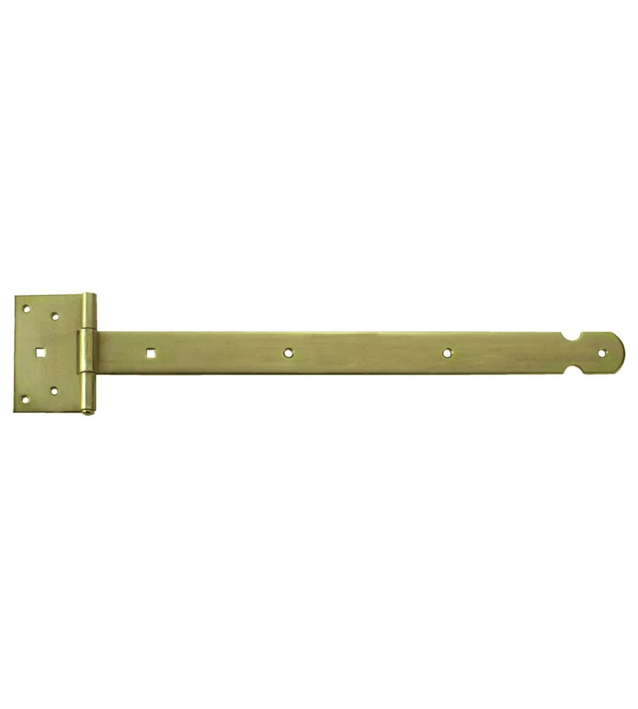BANDELLA CON CERNIERA, PESANTE 300 X 40 X 4,0 MM. - ZINCATO GIALLO