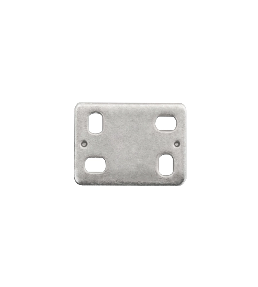 PIASTRINA DI GIUNZIONE DRITTA ASOLATA 40 X 30 SPESSORE 2 MM. - 4 PZ.
