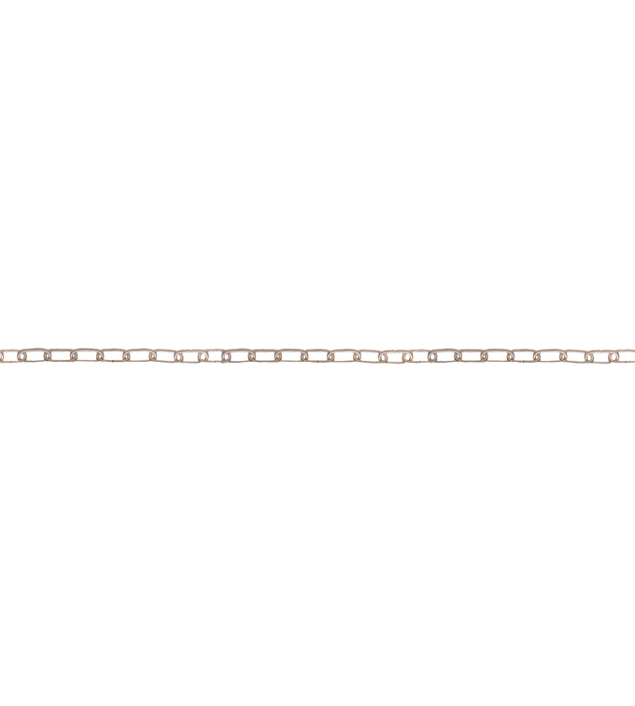 CATENA OROLOGIO PRETAGLIATA Ø 1,3 MM. IN ACCIAO NICHELATO 2,5 MT.