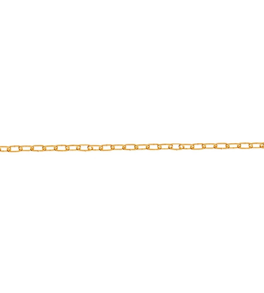CATENA FORZATINA PRETAGLIATA Ø 1,3 MM. IN ACCIAO OTTONATO 2,5 MT.