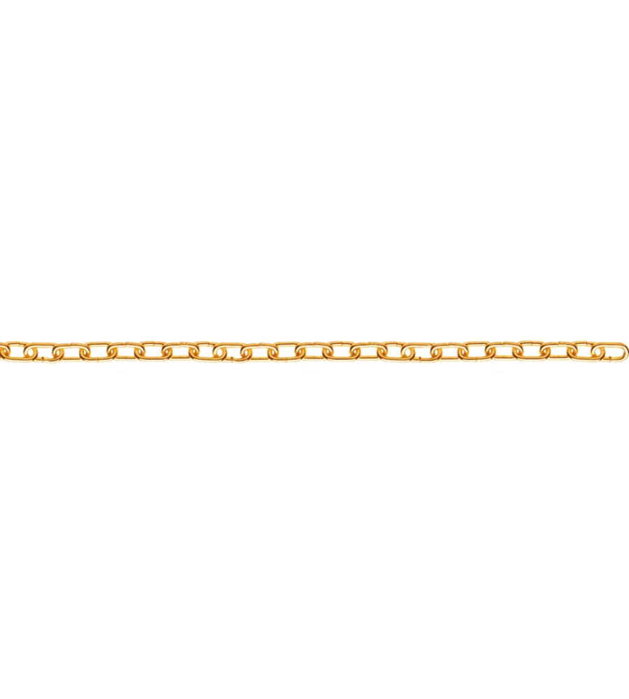 CATENA FORZATINA PRETAGLIATA Ø 1,6 MM. IN ACCIAO OTTONATO 2,5 MT.