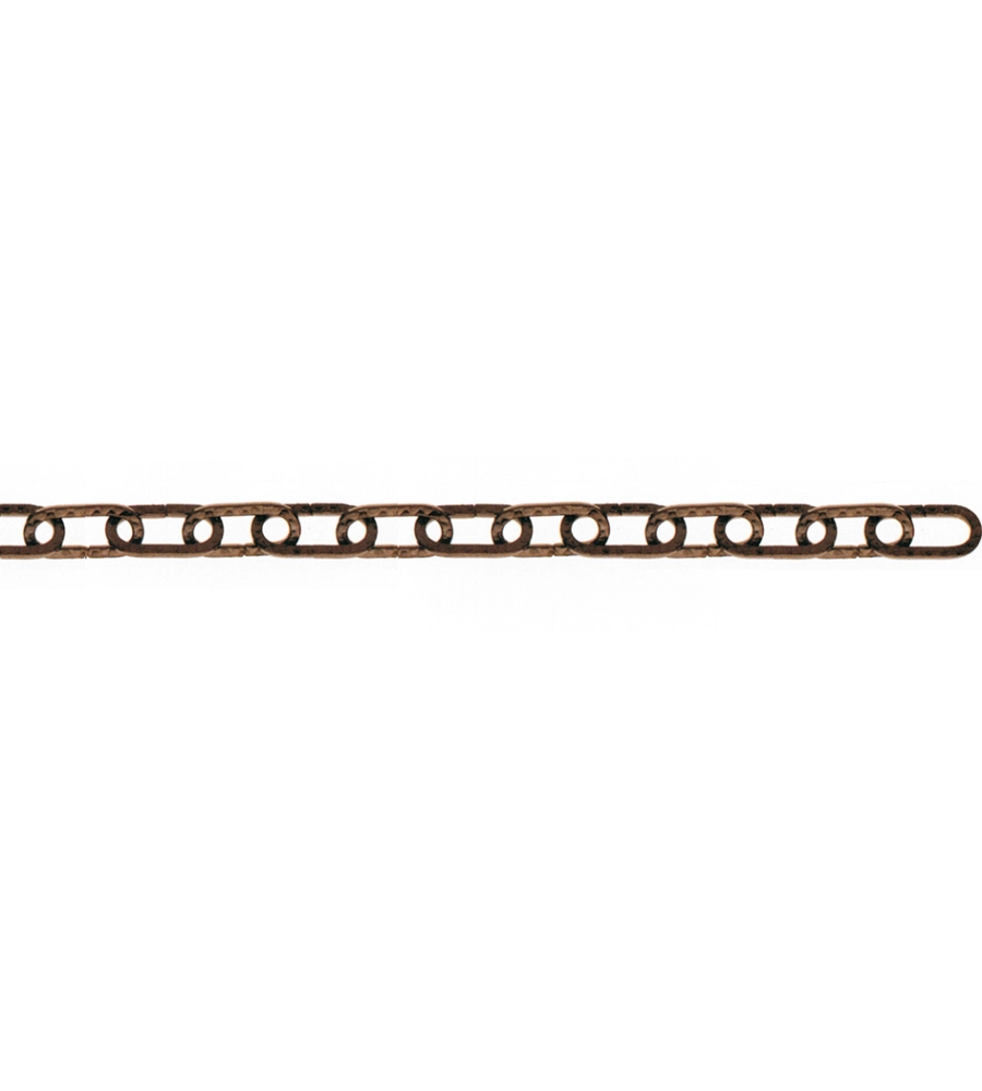 CATENA DECORATIVA PRETAGLIATA Ø 2 MM. IN ACCIAIO NERO MARTELLATO 2,5 MT.