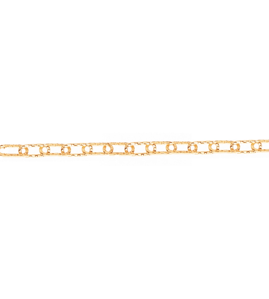 CATENA DECORATIVA PRETAGLIATA Ø 2 MM. IN ACCIAIO OTTONATO 2,5 MT.