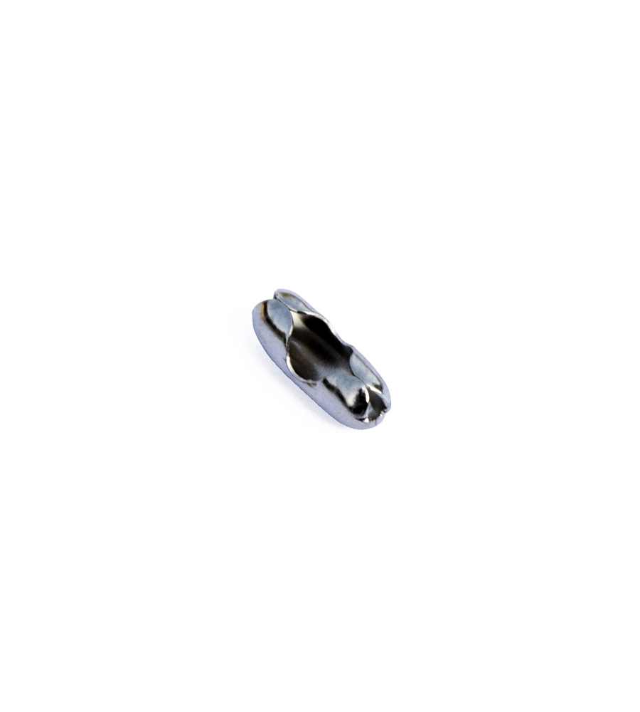 GIUNZIONE A BASTONCINO PER CATENELLA A PALLINI DA Ø 3,6 MM. - NICHELATO - 10 PZ.