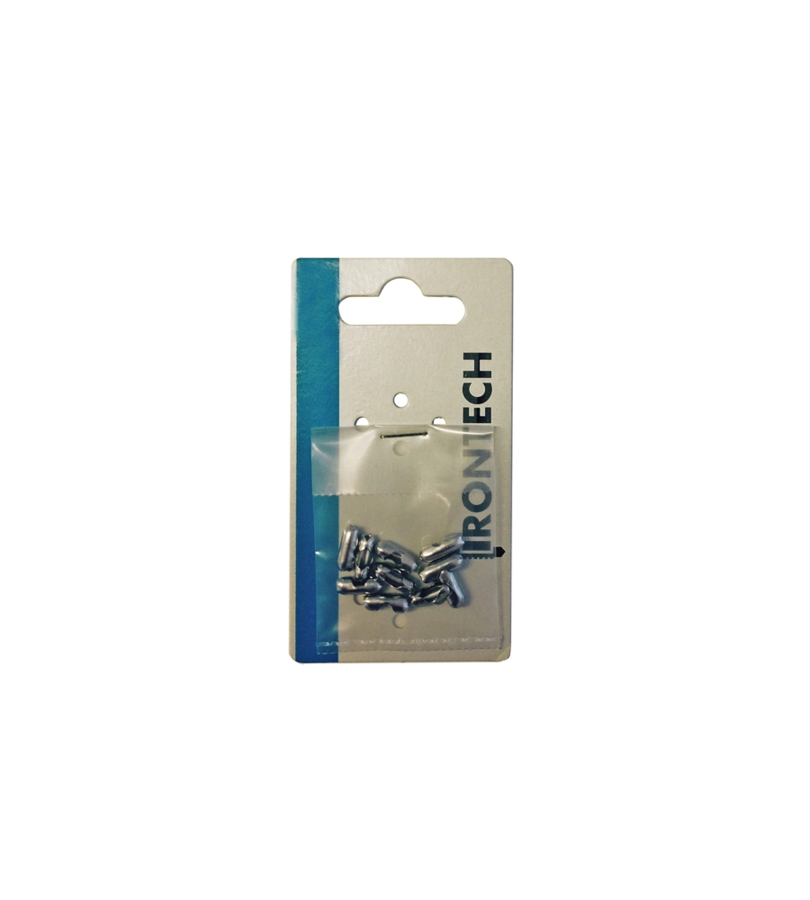 GIUNZIONE A BASTONCINO PER CATENELLA A PALLINI DA Ø 3,6 MM. - NICHELATO - 10 PZ.