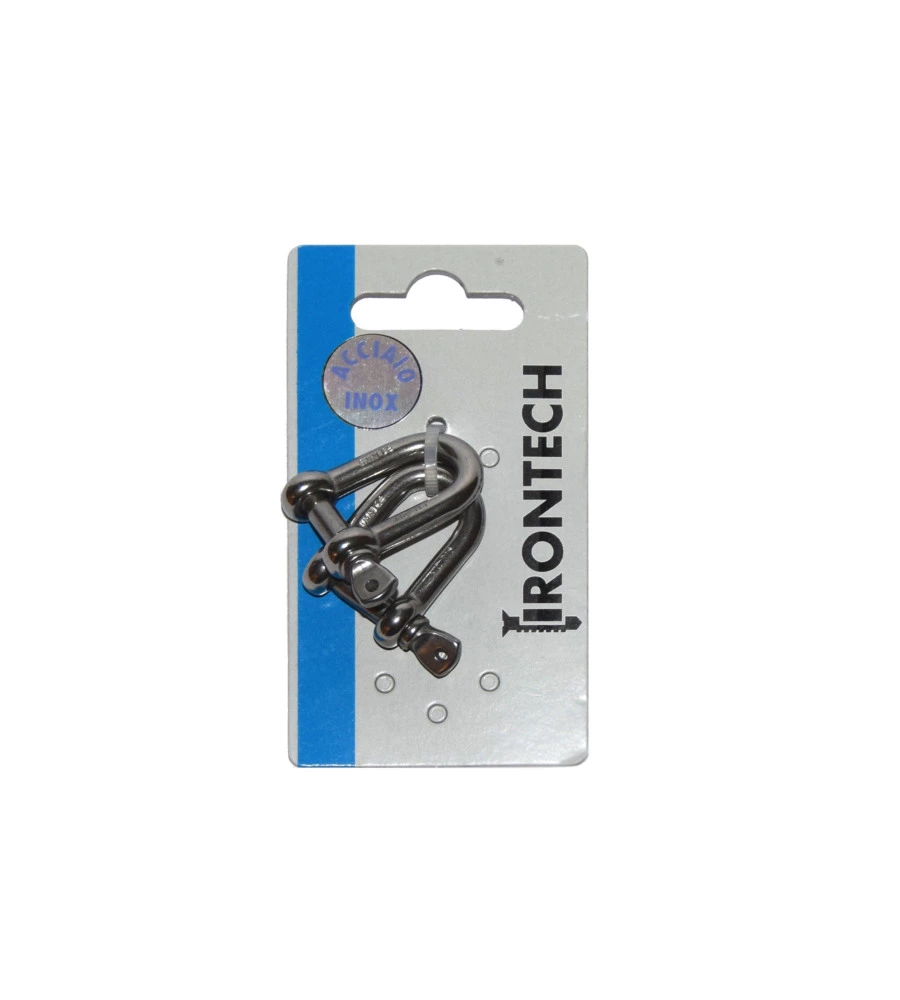 GRILLO DRITTO Ø 6 MM. IN ACCIAIO INOX A4 - AISI 316 - 2 PZ.