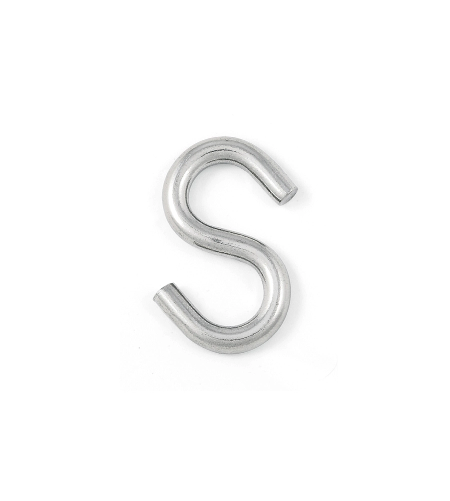GANCIO A S Ø 4,8 MM. IN ACCIAIO ZINCATO - 4 PZ.