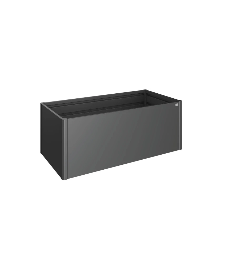 AIUOLA RIALZATA 2X1 GRIGIO SCURO METALLIZZATO - BIOHORT. 65015