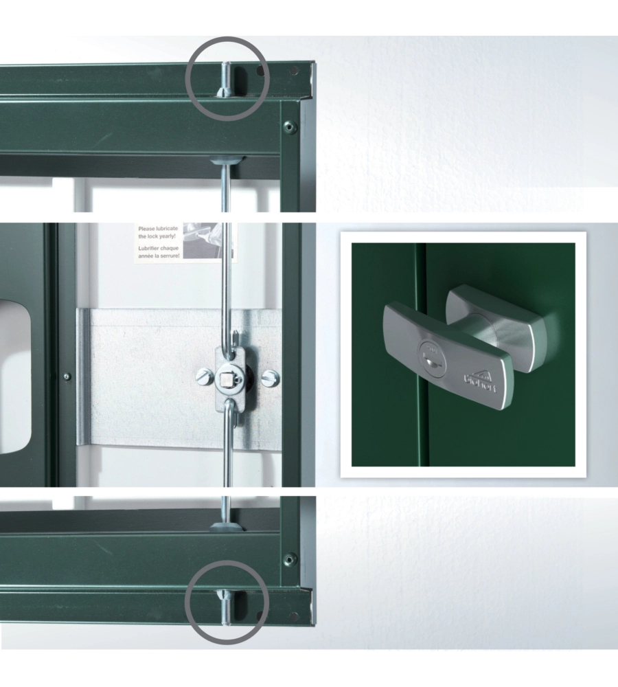 CASETTA DA GIARDINO BIOHORT "EUROPA  1" IN ACCIAIO ZINCATO COLORE GRIGIO QUARZO METALLIZZATO 172X84X196 CM