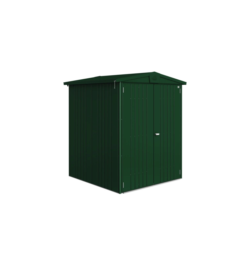 CASETTA DA GIARDINO BIOHORT "EUROPA  2" IN ACCIAIO ZINCATO COLORE VERDE SCURO 172X156X196 CM