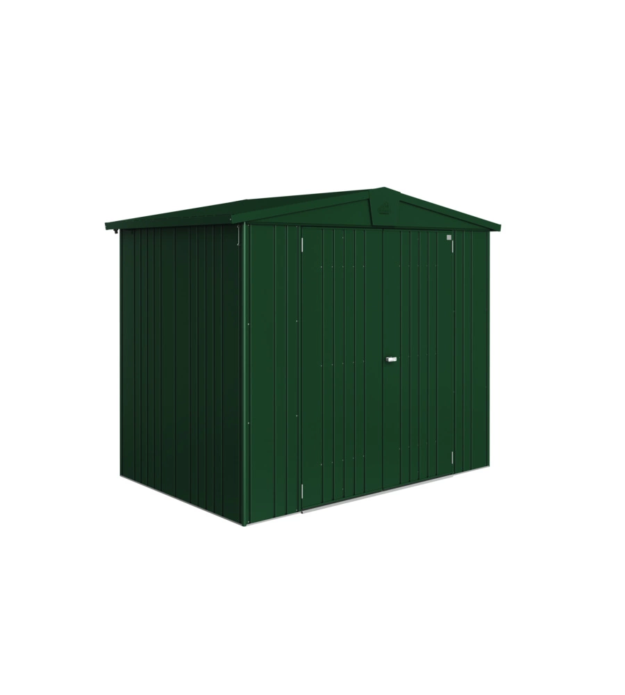 CASETTA DA GIARDINO BIOHORT "EUROPA  3" IN ACCIAIO ZINCATO COLORE VERDE SCURO 244X156X203 CM