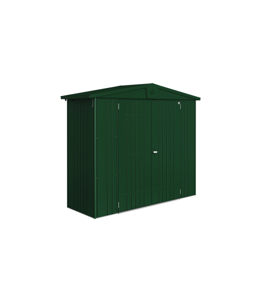 CASETTA DA GIARDINO BIOHORT "EUROPA  2A" IN ACCIAIO ZINCATO COLORE VERDE SCURO 244X84X203 CM