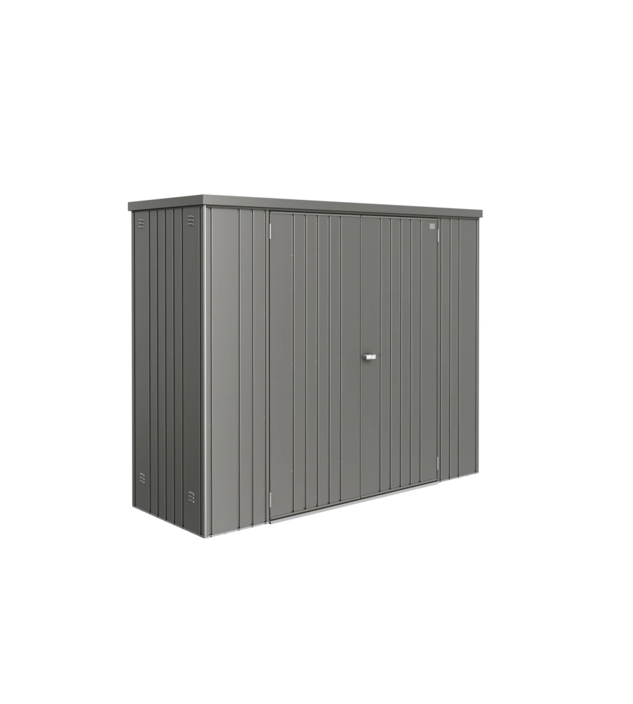 ARMADIO PER ATTREZZI BIOHORT "MISURA 230" IN ACCIAIO ZINCATO GRIGIO QUARZO METALLIZZATO, 277X83X182,5 CM - 30080