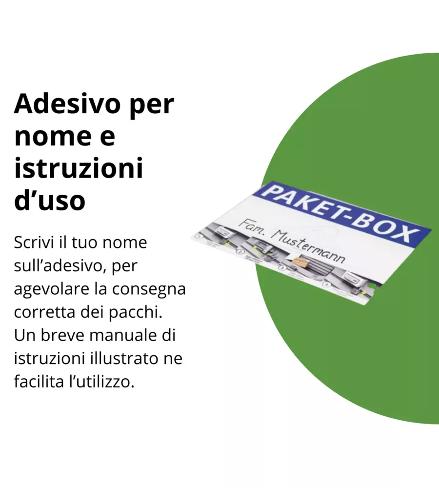 BAULE POSTALE PER PACCHI IMPERMEABILE BIOHORT "PAKET-BOX 100" IN ACCIAIO ZINCATO GRIGIO QUARZO METALLIZZATO 195 LT 101X46X61 CM - COD. 68910