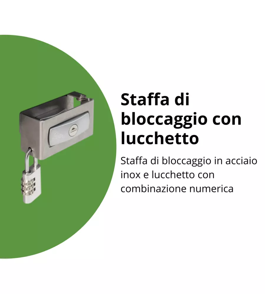 BAULE POSTALE PER PACCHI IMPERMEABILE BIOHORT "PAKET-BOX 100" IN ACCIAIO ZINCATO GRIGIO QUARZO METALLIZZATO 195 LT 101X46X61 CM - COD. 68910