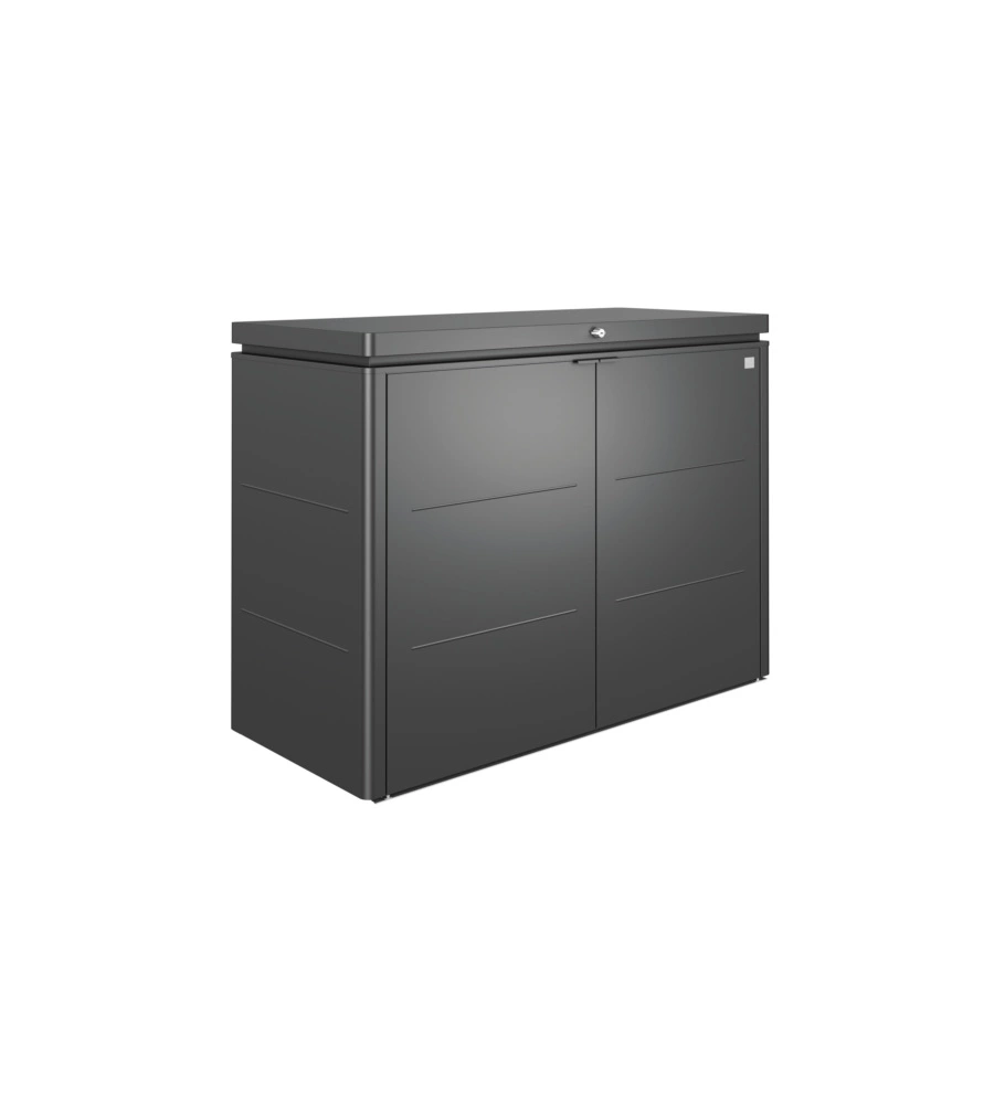 COPRIBIDONE O PORTATTREZZI BIOHORT "HIGHBOARD 160" IN ACCIAIO ZINCATO GRIGIO SCURO METALLIZZATO - COD. 73015