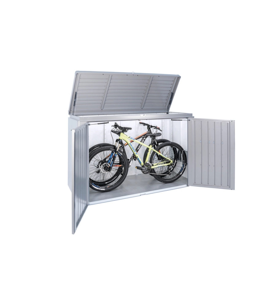 COPRIBIDONE O PORTATTREZZI BIOHORT "HIGHBOARD 200" IN ACCIAIO ZINCATO GRIGIO QUARZO METALLIZZATO - COD. 70025