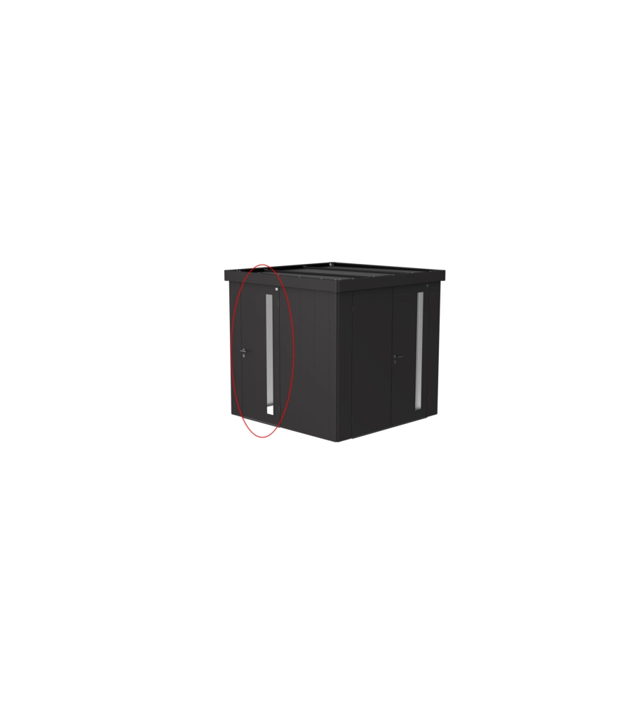 BIOHORT - PORTA AGGIUNTIVA PER CASETTA HIGHLINE + AVANTGARDE GRIGIO SCURO METALLIZZATO