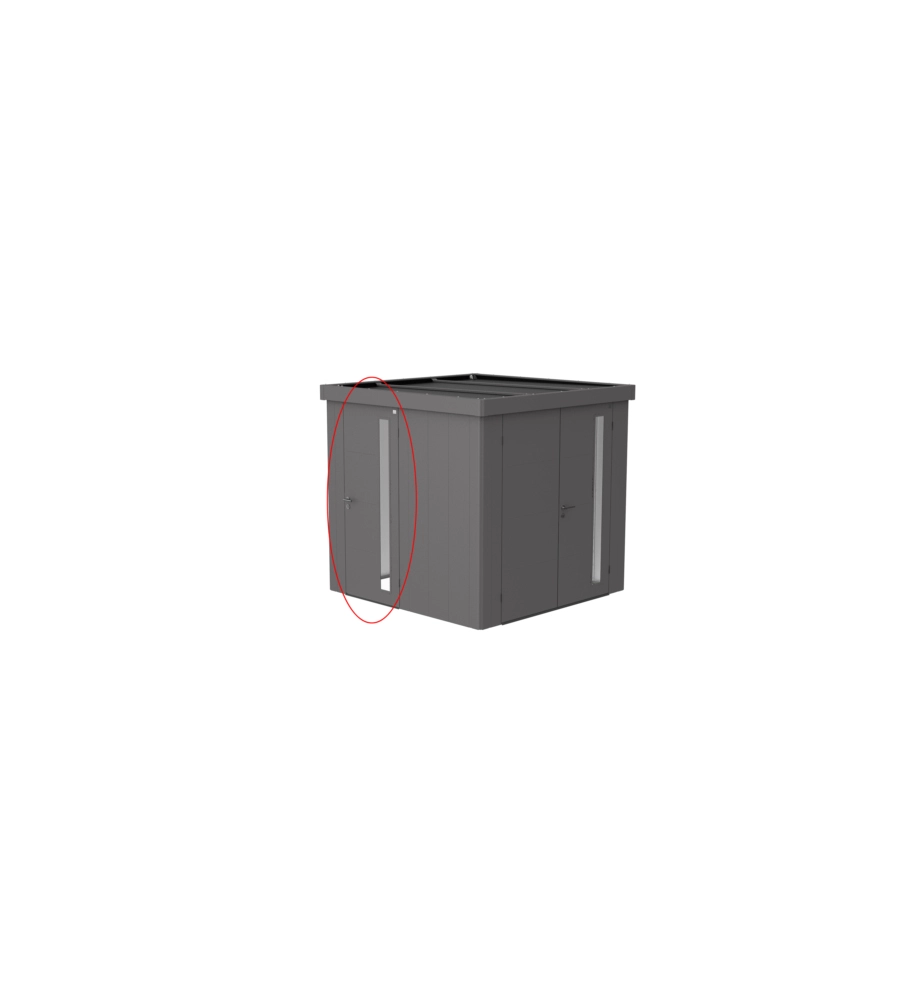 BIOHORT - PORTA AGGIUNTIVA PER CASETTA HIGHLINE + AVANTGARDE GRIGIO QUARZO METALLIZZATO