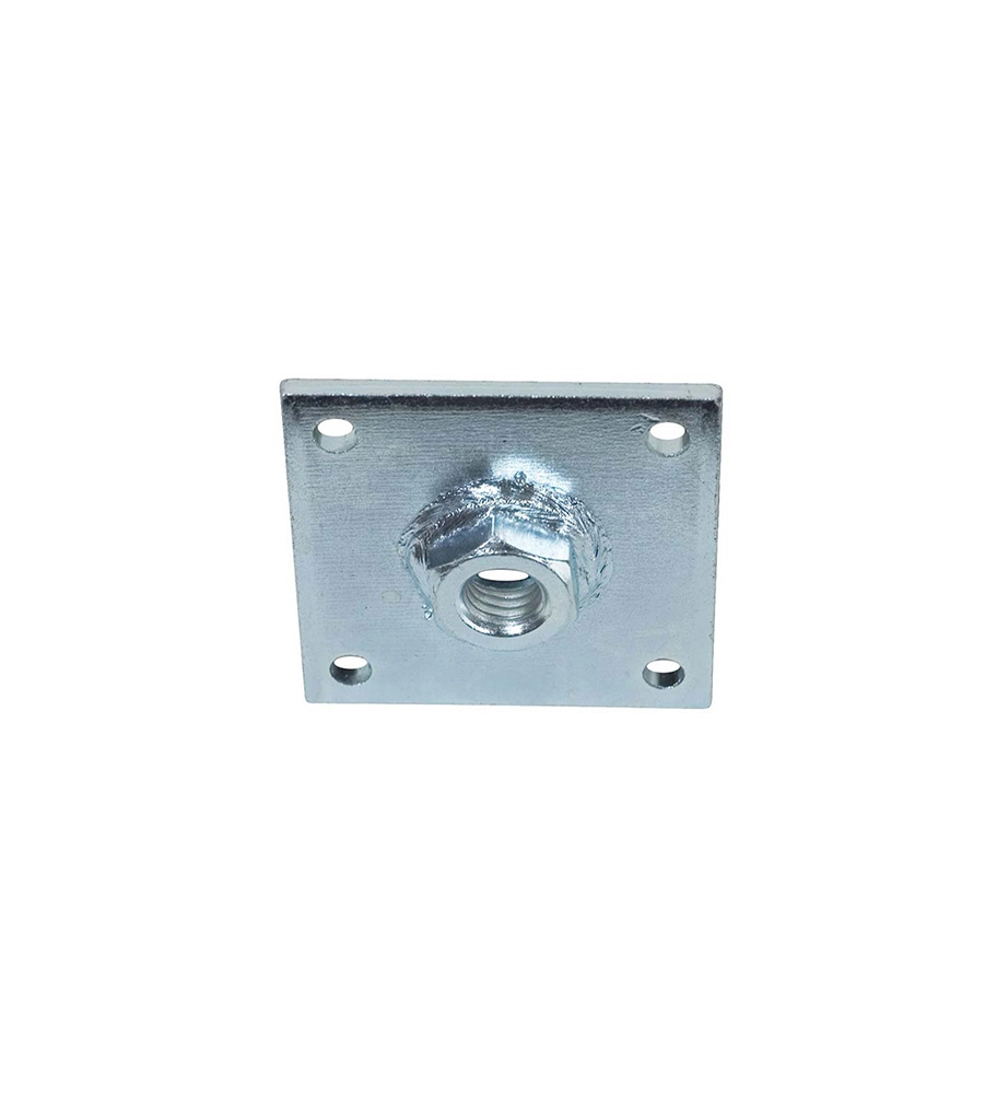 PIASTRINA CON DADO SALDATO 50 X 50 SPESSORE 3 - DADO M10