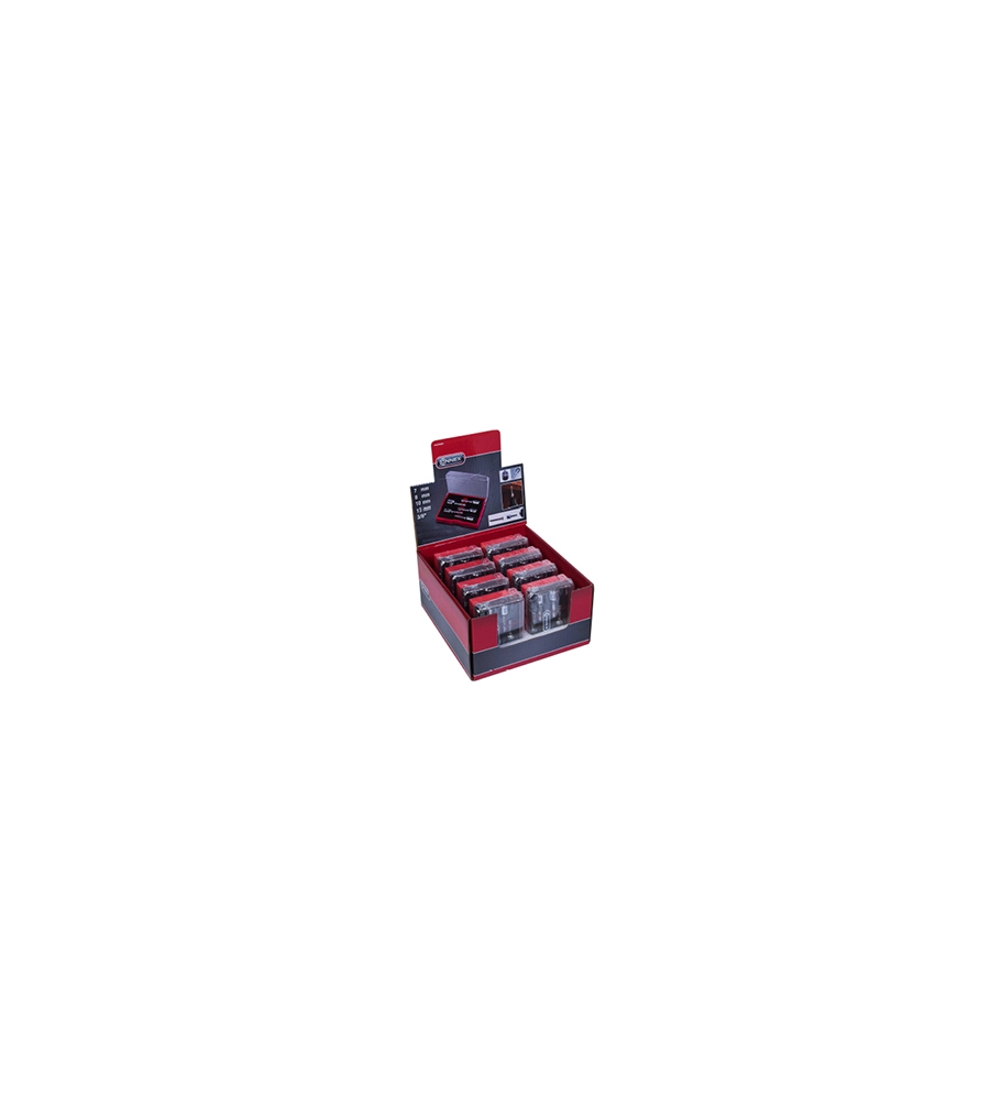 SET 5 INSERTI A BUSSOLA MAGNETICI CONNEX IN ACCIAIO CROMATO