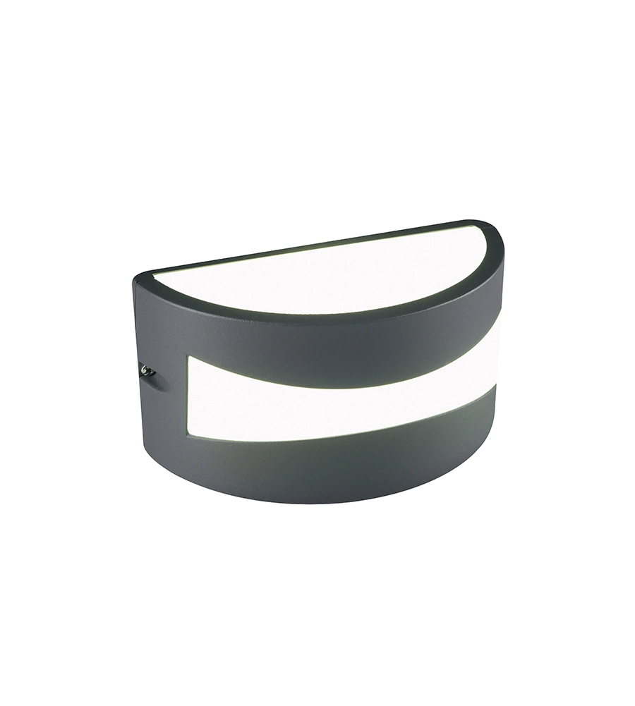 APPLIQUE LED "TIBET" GRIGIA 10W, BIANCO NATURALE