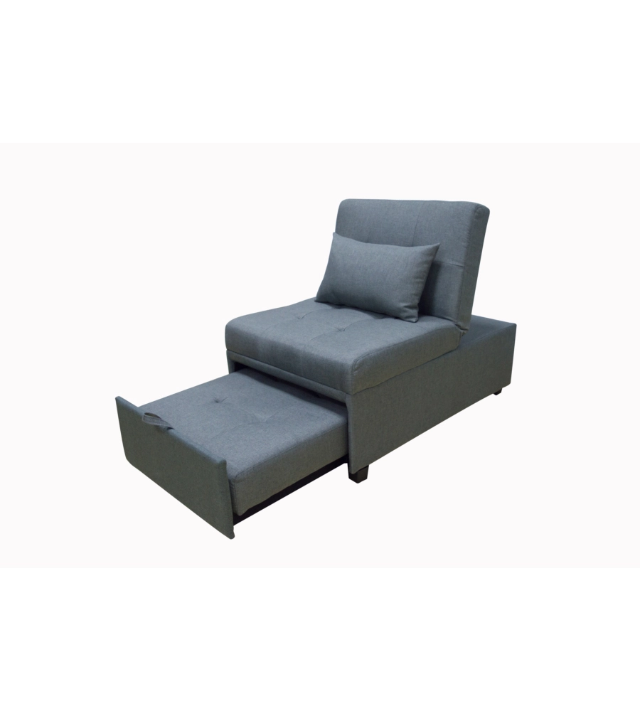 POUF/POLTR/SOFA GRIGIA C/CUSCINO IN TESS KING C000359590 Eurobrico