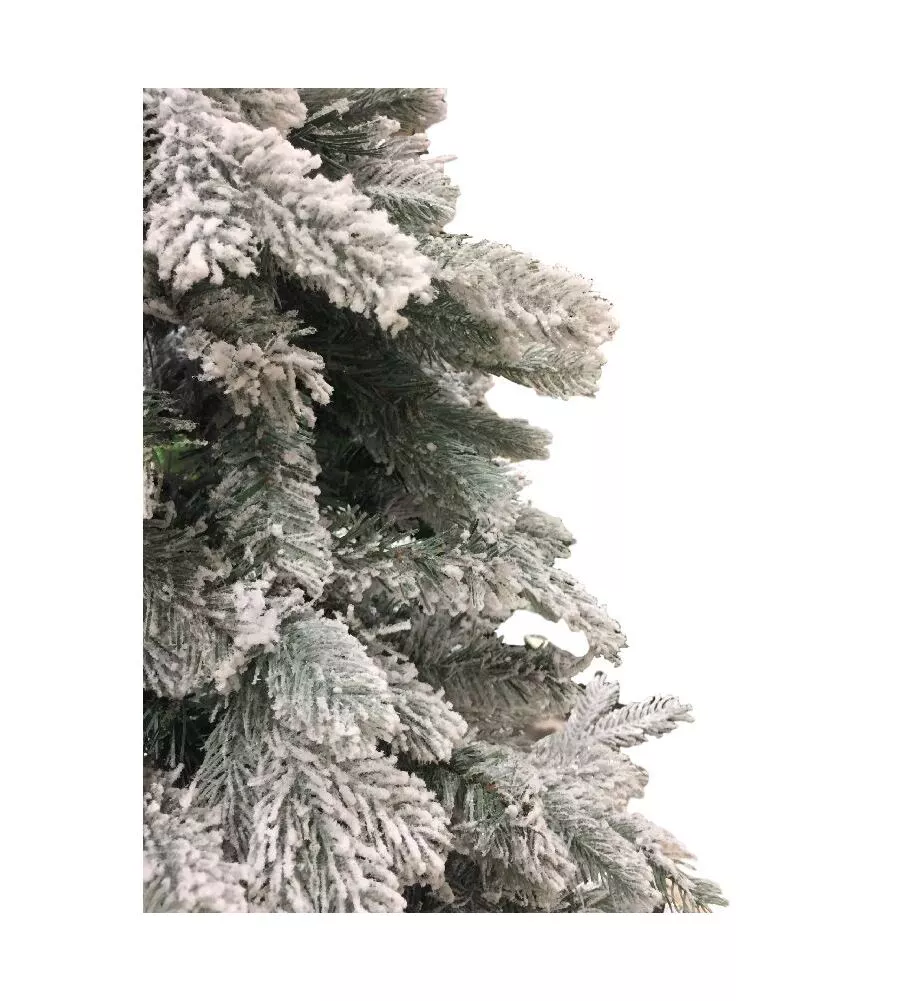ALBERO DI NATALE "FIOCCO NEVE" CON 983 RAMI AD AGGANCIO, 180 CM