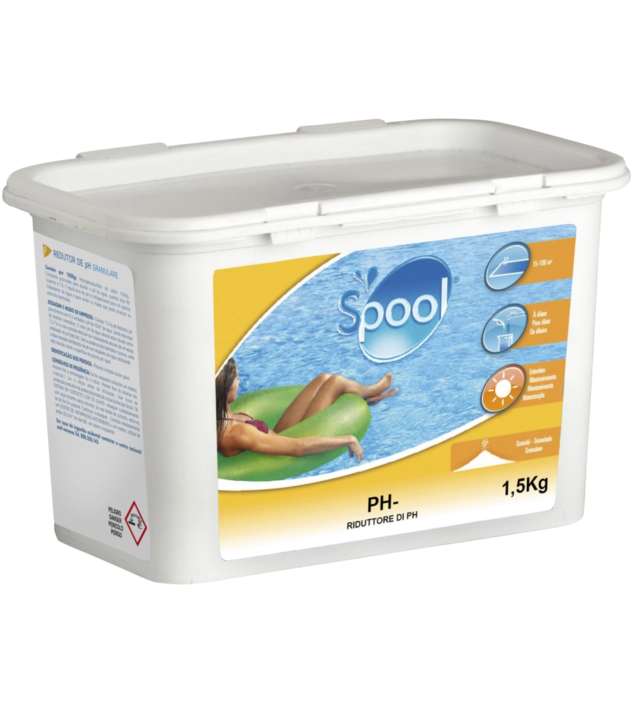 RIDUTTORE GRANULARE DI PH PER PISCINE GRE 1,5 KG