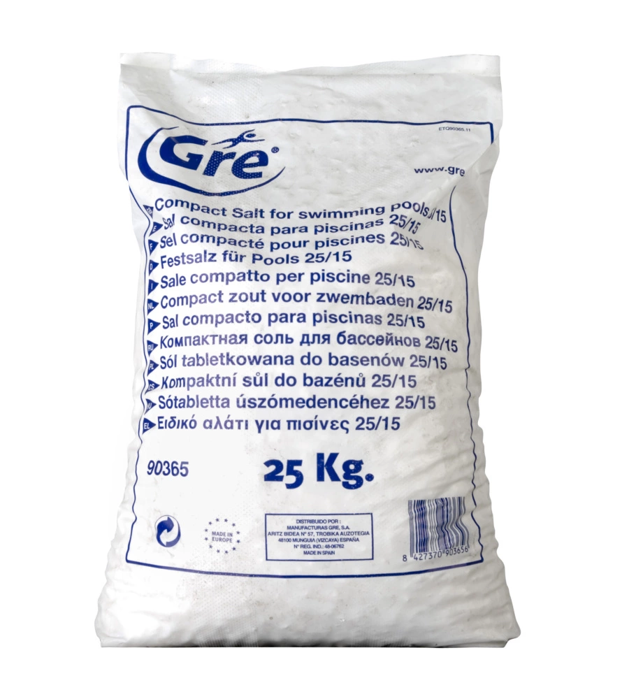 SALE COMPATTO PER CLORINATORI 25 KG