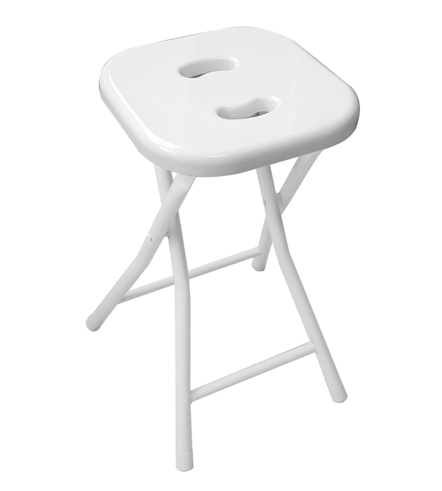 SGABELLO RICHIUDIBILE COLORE BIANCO.