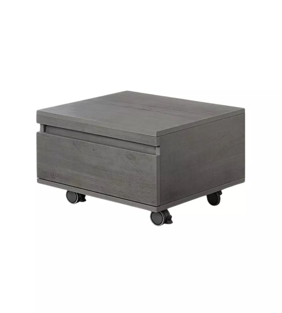 CASSETTIERA SU RUOTE "SHELF" 1 CASSETTO CEMENTO, 58X48X29,5 CM