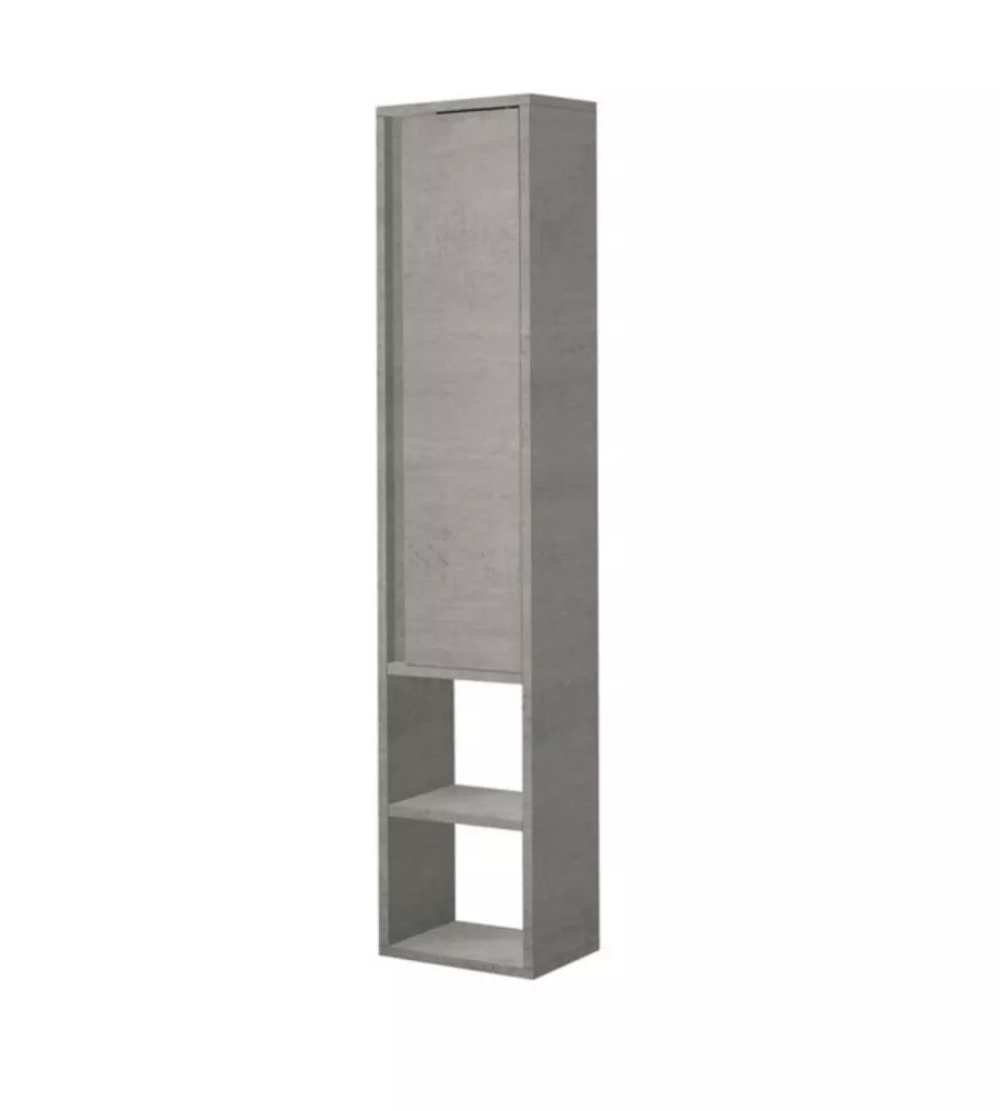 PENSILE SOSPESO PER BAGNO "SHELF" CEMENTO, 30X24X150 CM