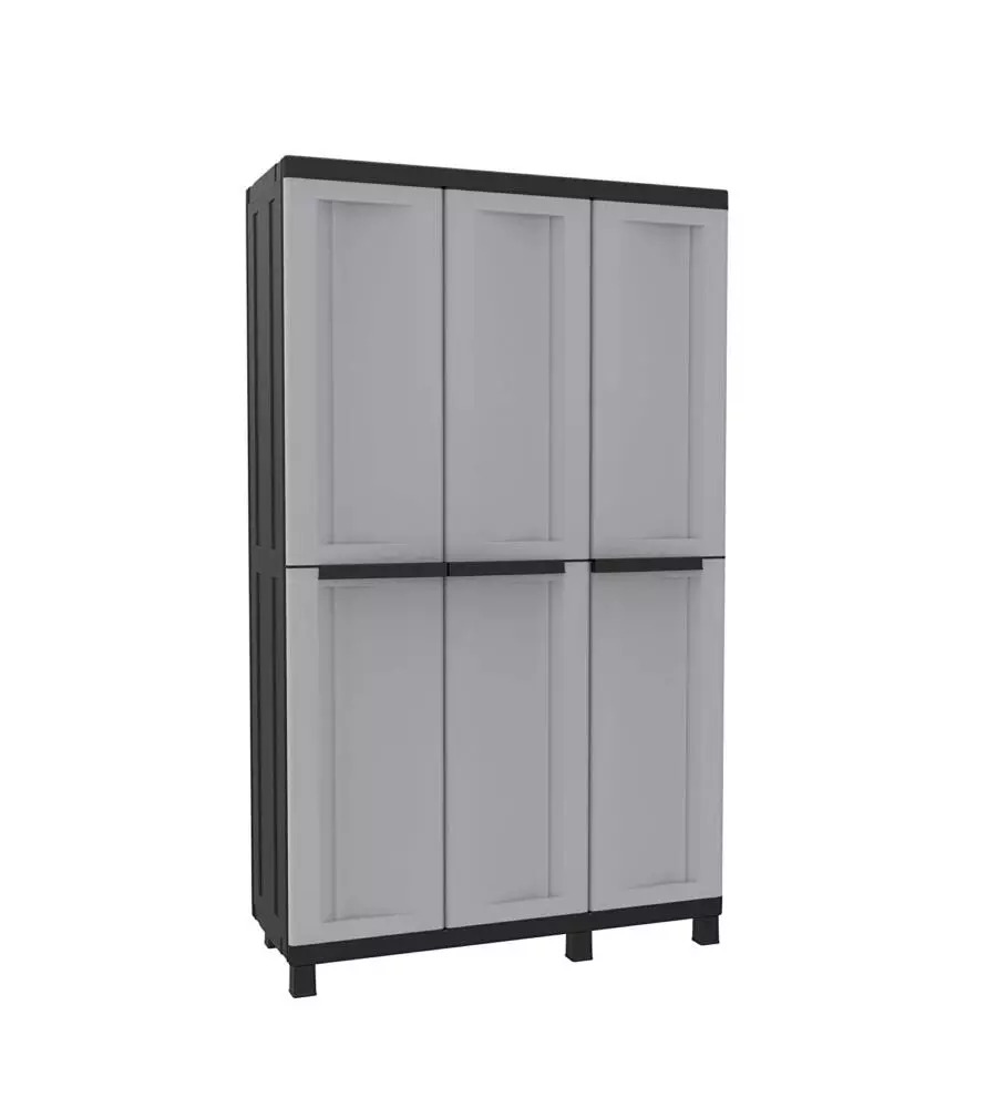 ARMADIO ALTO IN RESINA "TWIST BLACK 102A", 102X39X170 CM