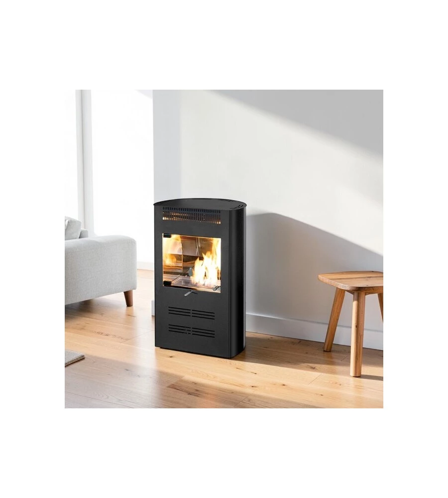Stufa a bioetanolo ventilata "Elegance" nero 3000 W