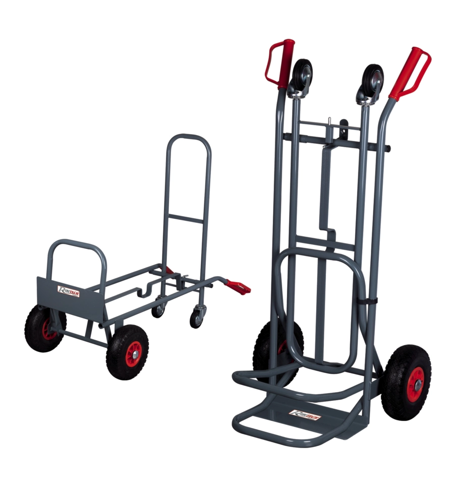 CARRELLO PROFESSIONALE UNIVERSALE 2 IN 1 IN METALLO VERNICIATO.
