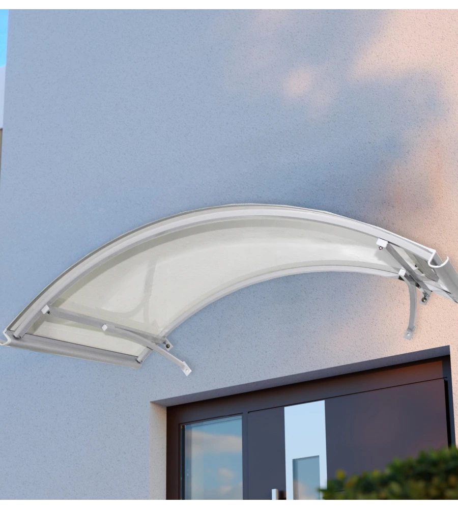 PENSILINA IN POLICARBONATO COMPATTO EUROGARDEN GRIGIO 90X140 CM