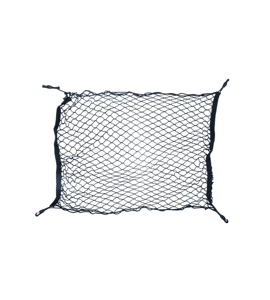 RETE CON ELASTICO CONTENITIVA 4 GANCI DI ANCORAGGIO 900 X 700 MM.