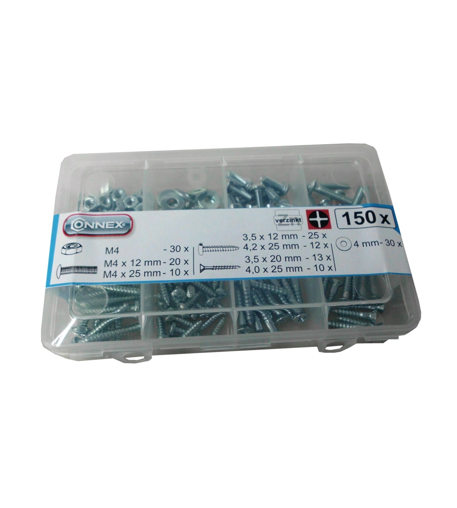 ASSORTIMENTO VITI/DADI/RONDELLE 150 PZ.