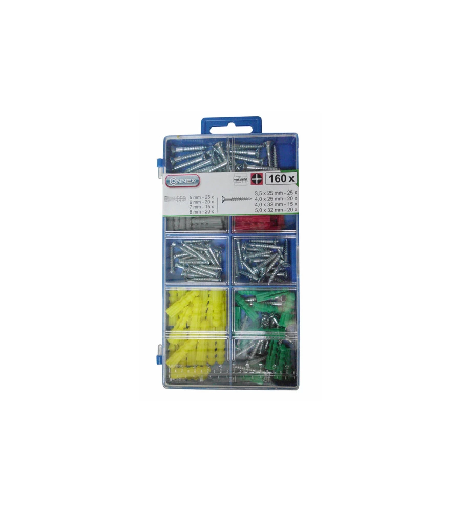 ASSORTIMENTO VITI E TASSELLI 160 PZ.