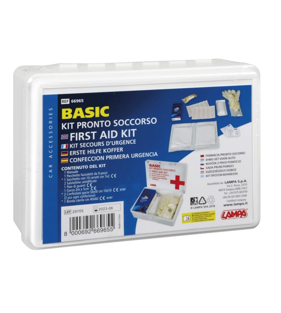 KIT DI PRONTO SOCCORSO BASIC - FIRST AID KIT.  66965