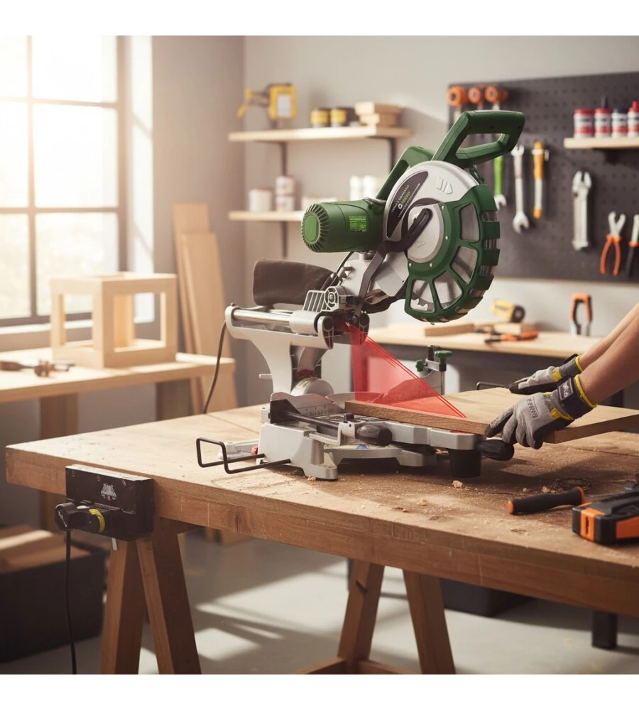 TRONCATRICE RADIALE COMPA "305 X2-B" CON DOPPIO INDICATORE LASER 2.000W