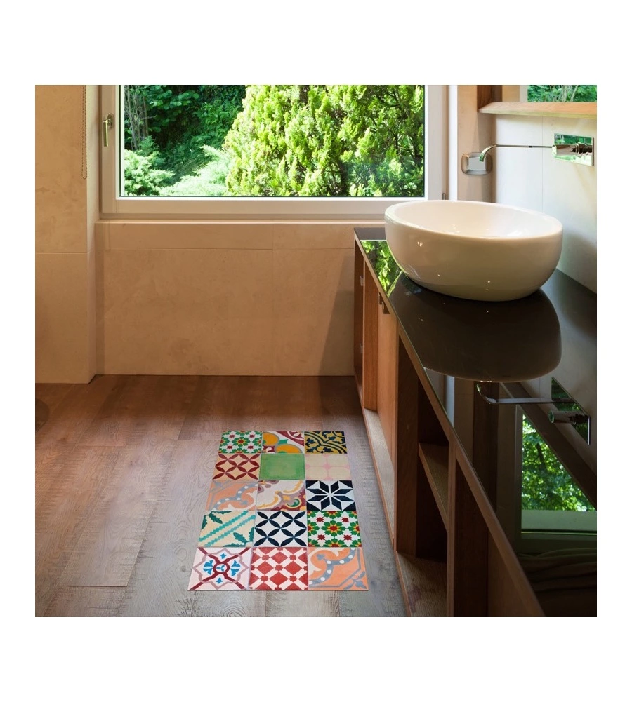 TAPPETO VINILICO STAMPATO "MOSAICO", 45X75 CM
