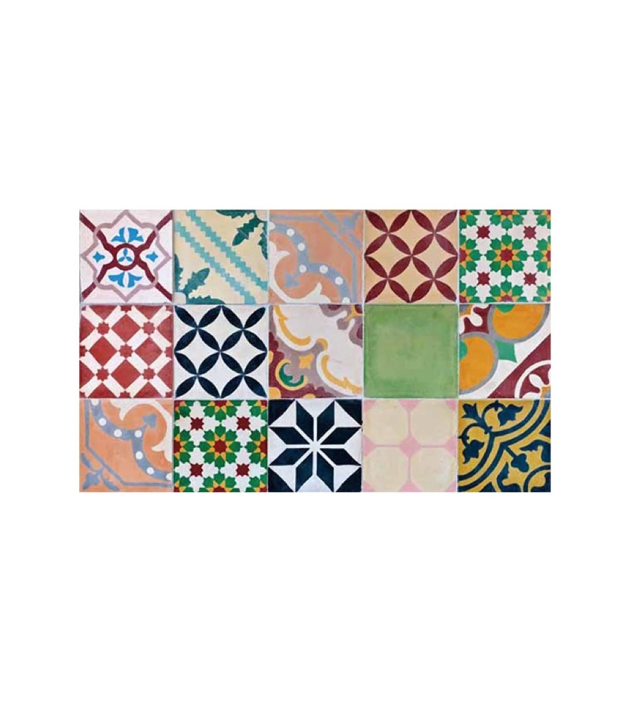 TAPPETO VINILICO STAMPATO "MOSAICO", 45X75 CM