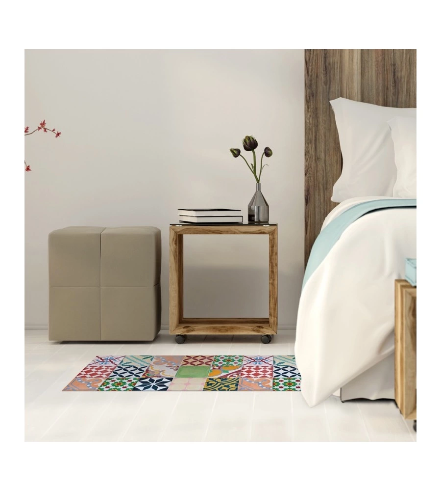 TAPPETO VINILICO STAMPATO "MOSAICO", 50X110 CM