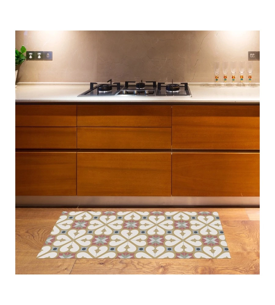 TAPPETO VINILICO STAMPATO "BCN COLOR", 50X110 CM